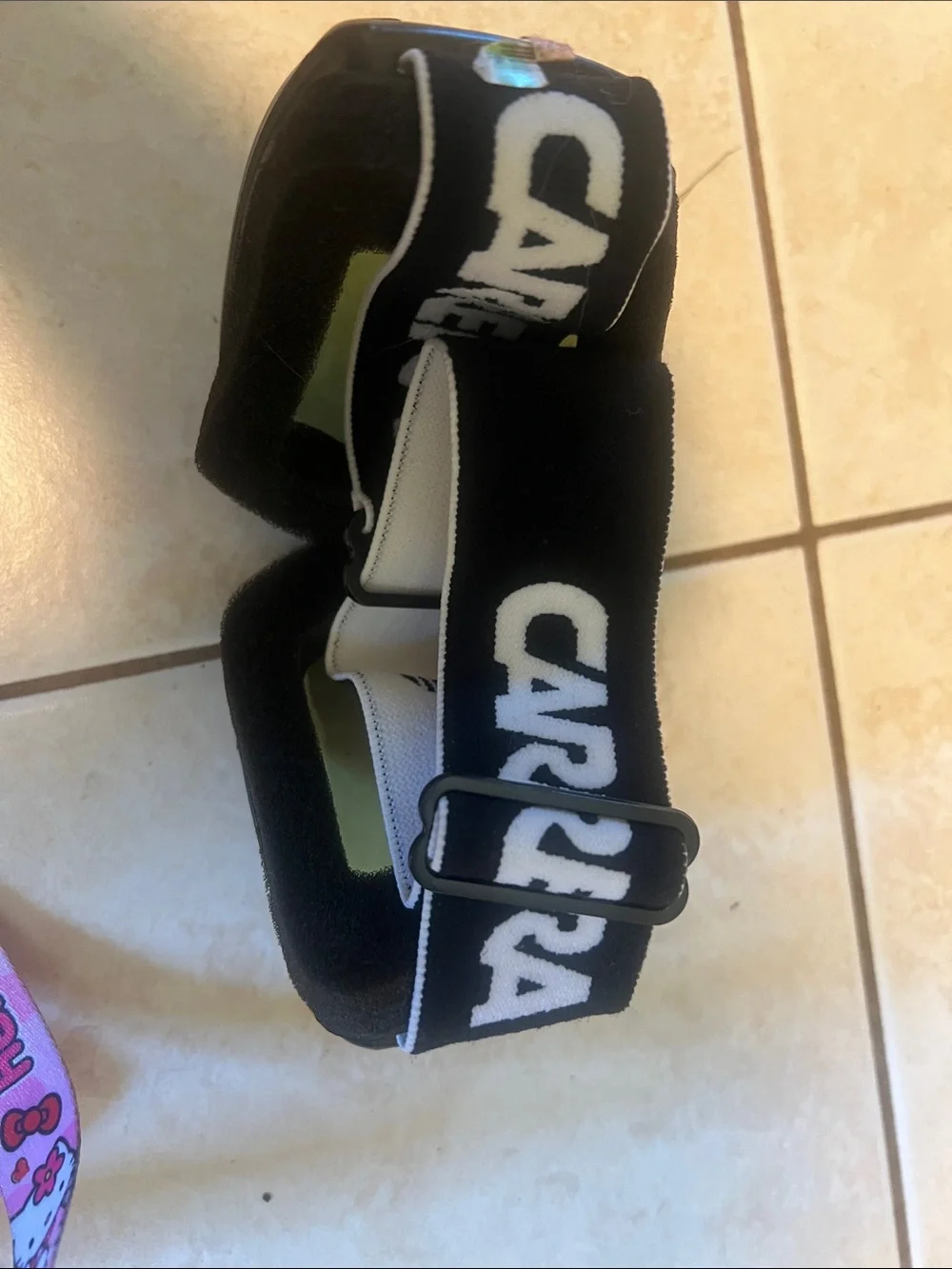 Carrera Black Frame Goggles with Yellow Lens